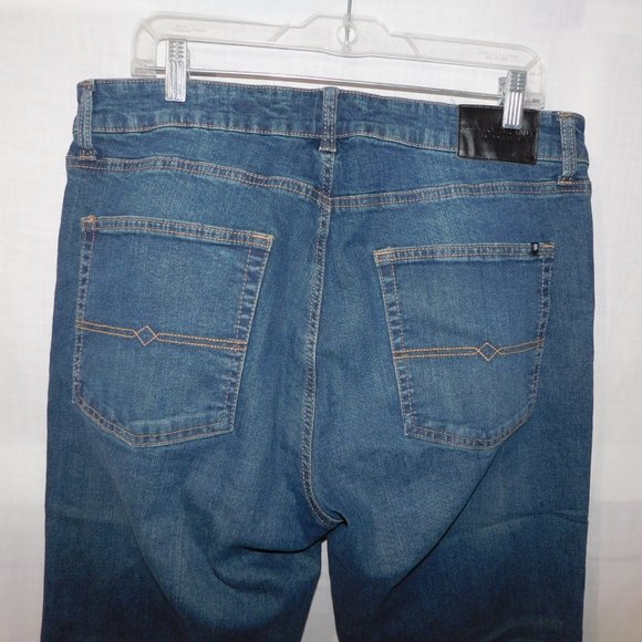 LUCKY BRAND Mens 34 x 32 straight Denim Blue Jeans - Picture 10 of 11